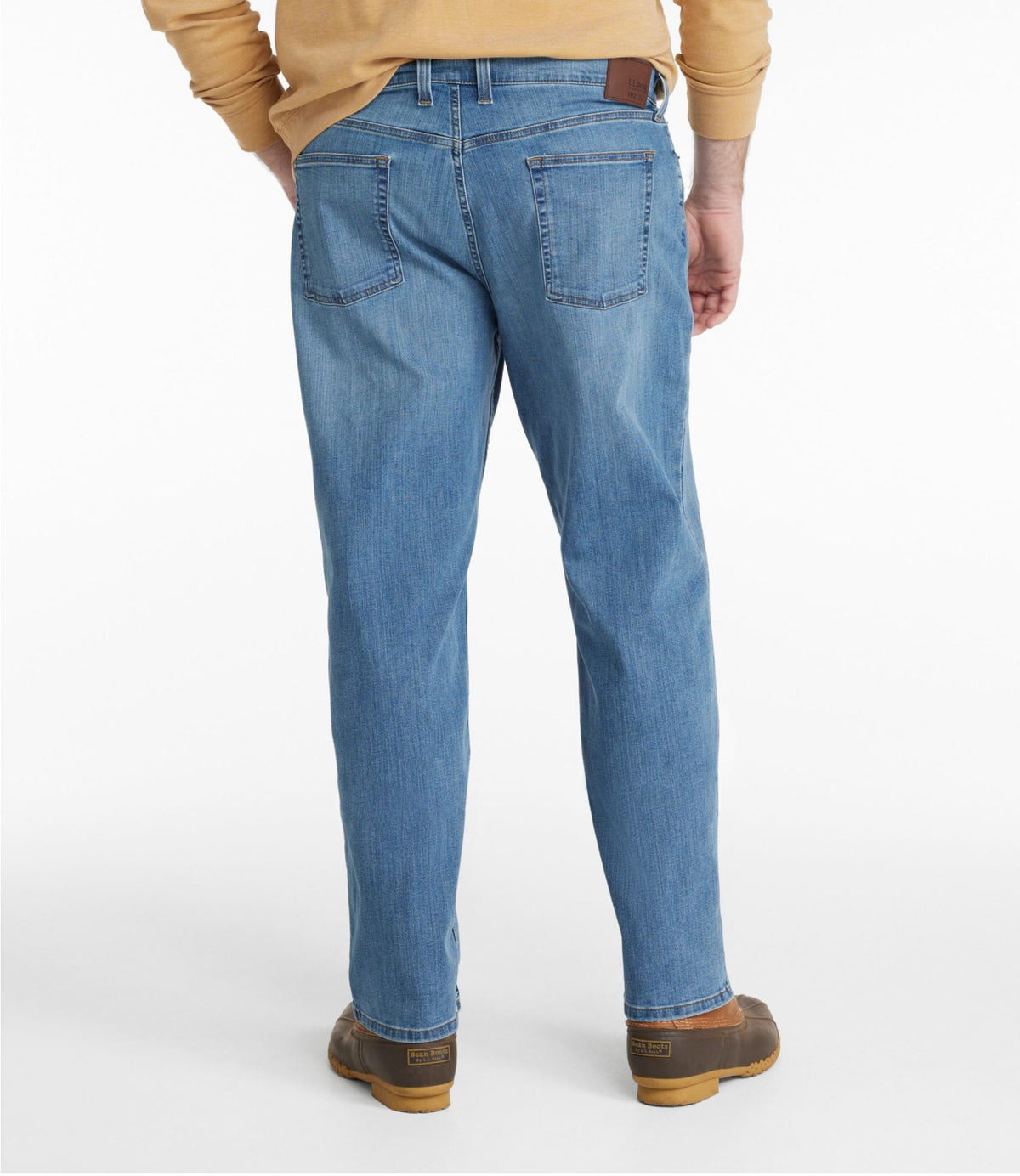 L.L.Bean Men's BeanFlex® Jeans, Standard Athletic Fit Clay Dust