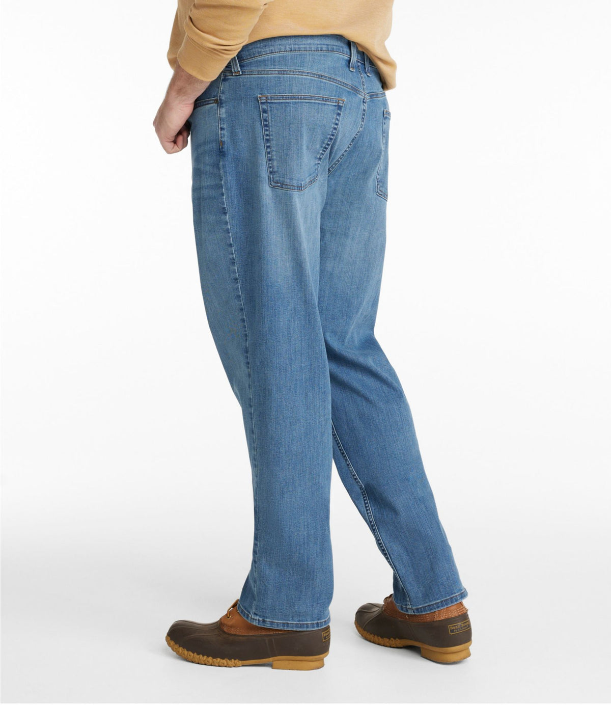 L.L.Bean Men's BeanFlex® Jeans, Standard Athletic Fit Clay Dust