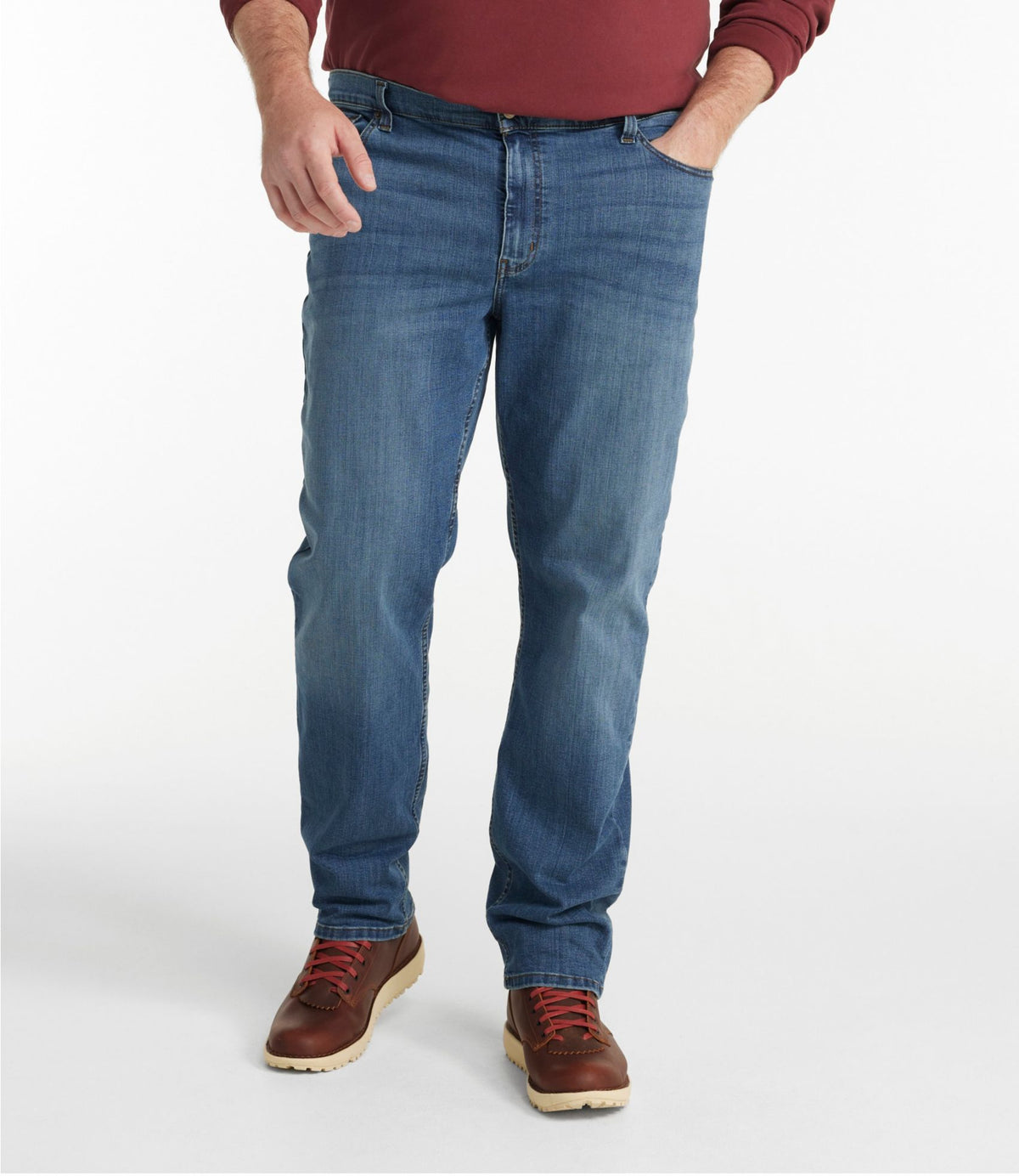 L.L.Bean Men's BeanFlex® Jeans, Slim Fit Clay Dust