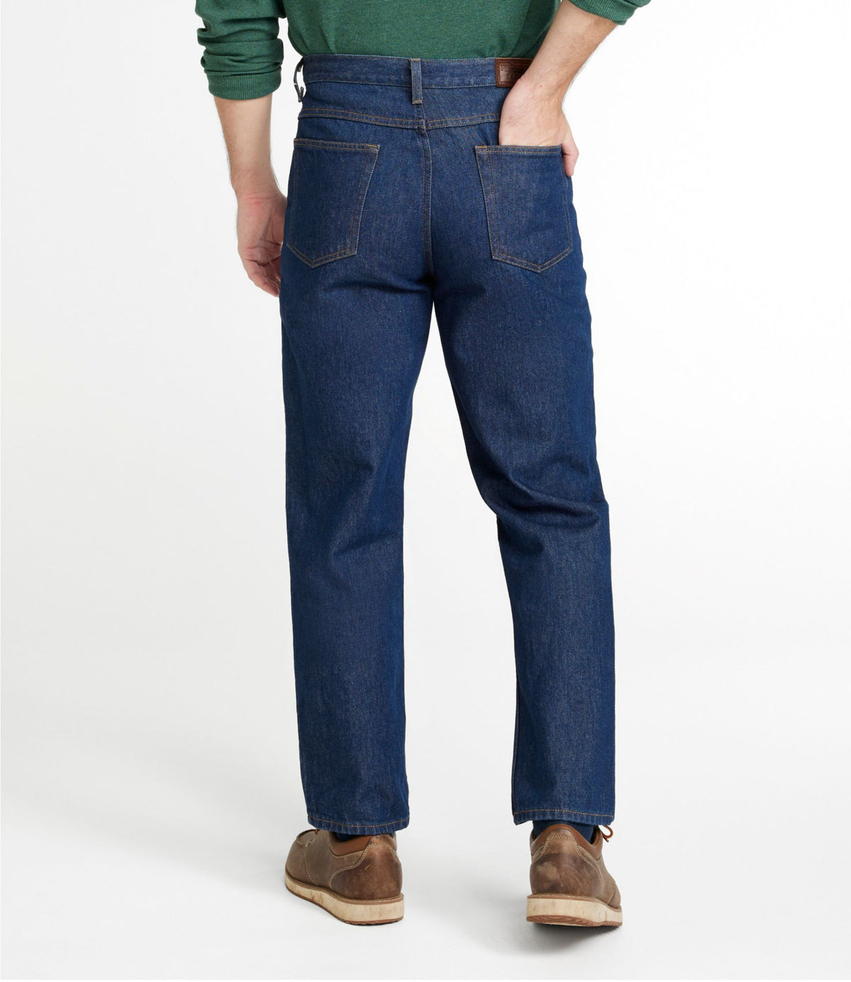 L.L.Bean Men's Double L® Jeans, Relaxed Fit Dark Wash