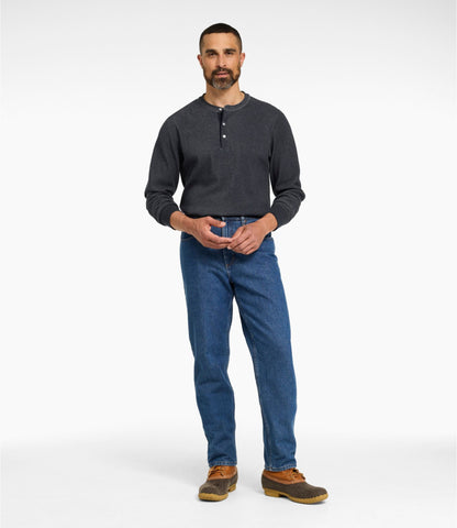 L.L.Bean Men's Double L® Jeans, Natural Fit Dark Wash