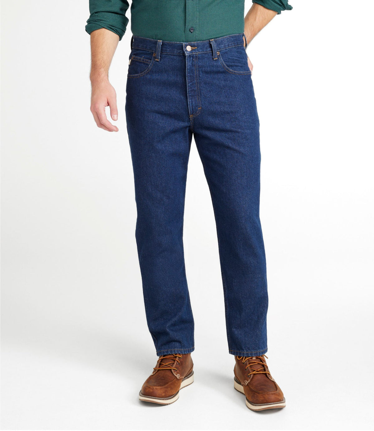 L.L.Bean Men's Double L® Jeans, Natural Fit Dark Wash