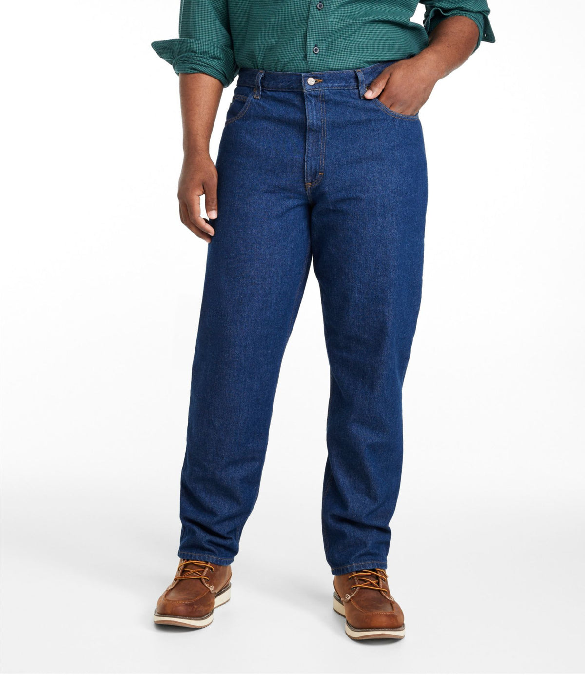 L.L.Bean Men's Double L® Jeans, Natural Fit Dark Wash