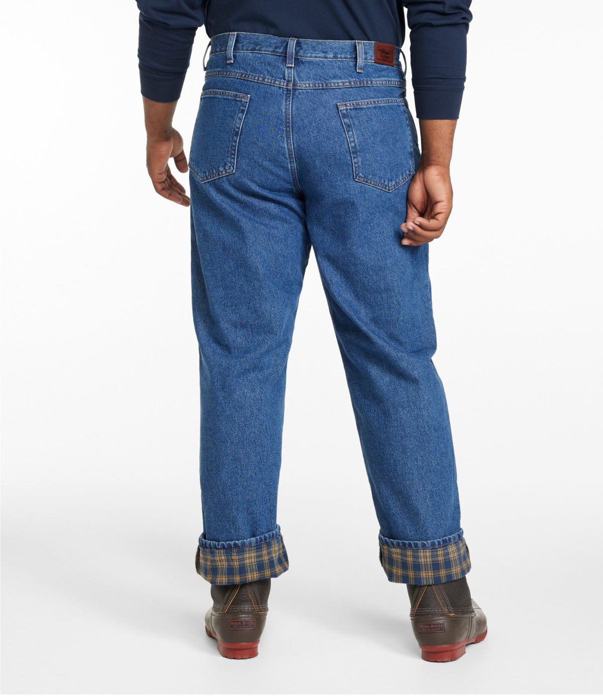 L.L.Bean Men's Double L® Jeans, Classic Fit, Flannel-Lined Stonewashed