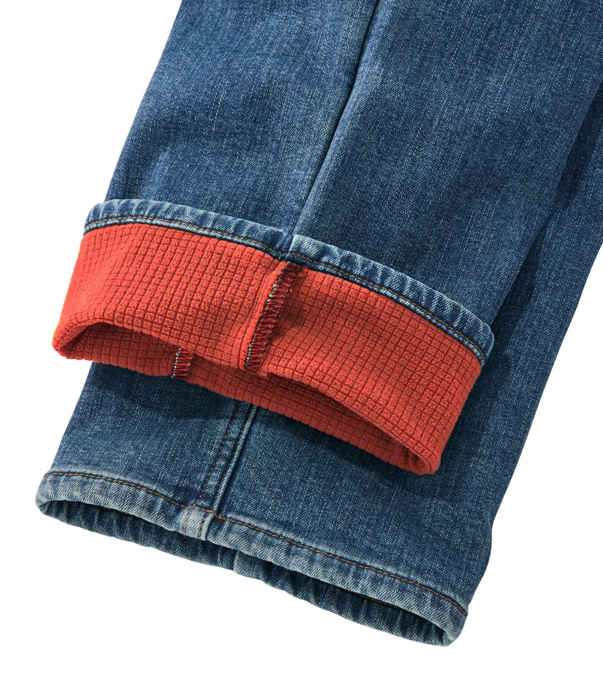 L.L.Bean Men's BeanFlex® Jeans, Standard Athletic Fit, Fleece-Lined Dark Cinder