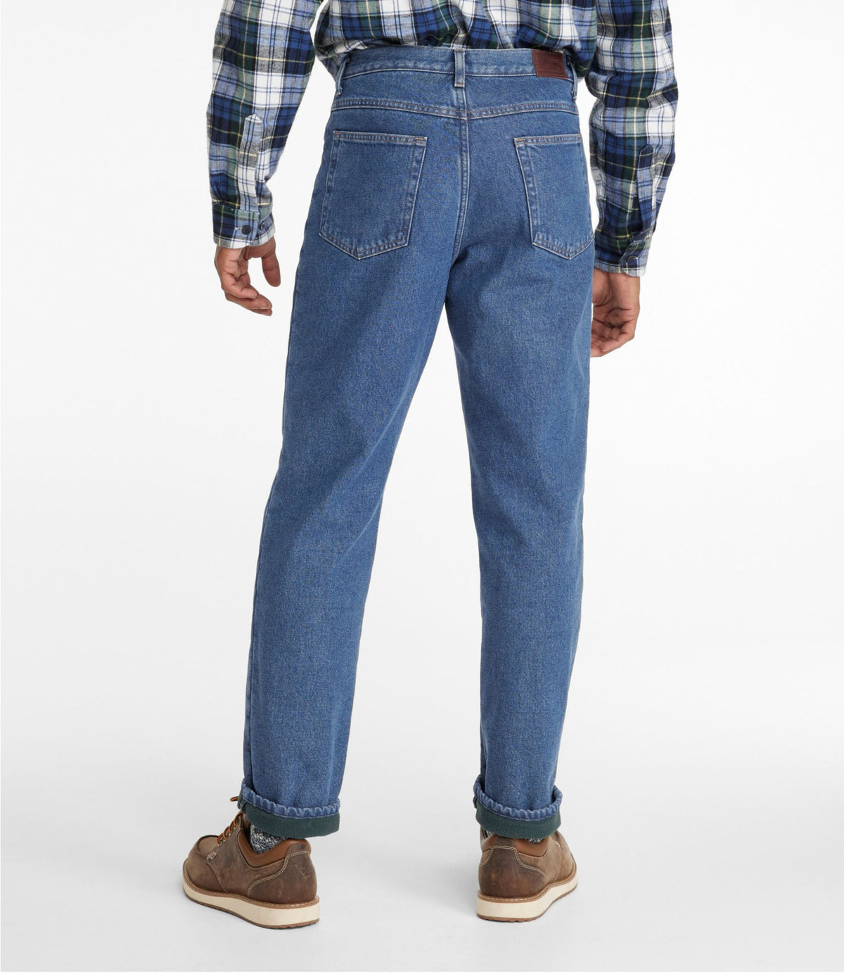 L.L.Bean Men's Double L® Jeans, Classic Fit, Fleece-Lined Stonewashed