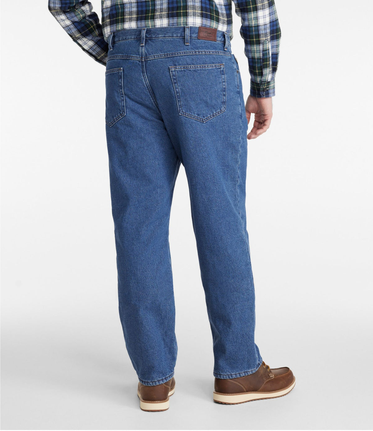 L.L.Bean Men's Double L® Jeans, Classic Fit, Fleece-Lined Stonewashed