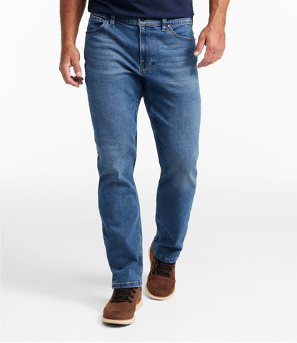 L.L.Bean Men's Comfort Stretch Performance® Jeans, Standard Fit Medium Indigo