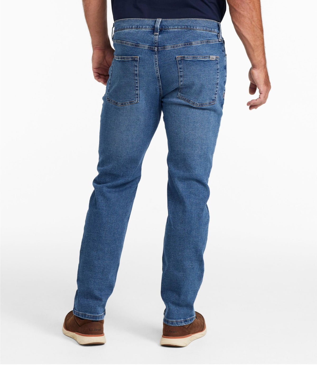 L.L.Bean Men's Comfort Stretch Performance® Jeans, Standard Fit Medium Indigo