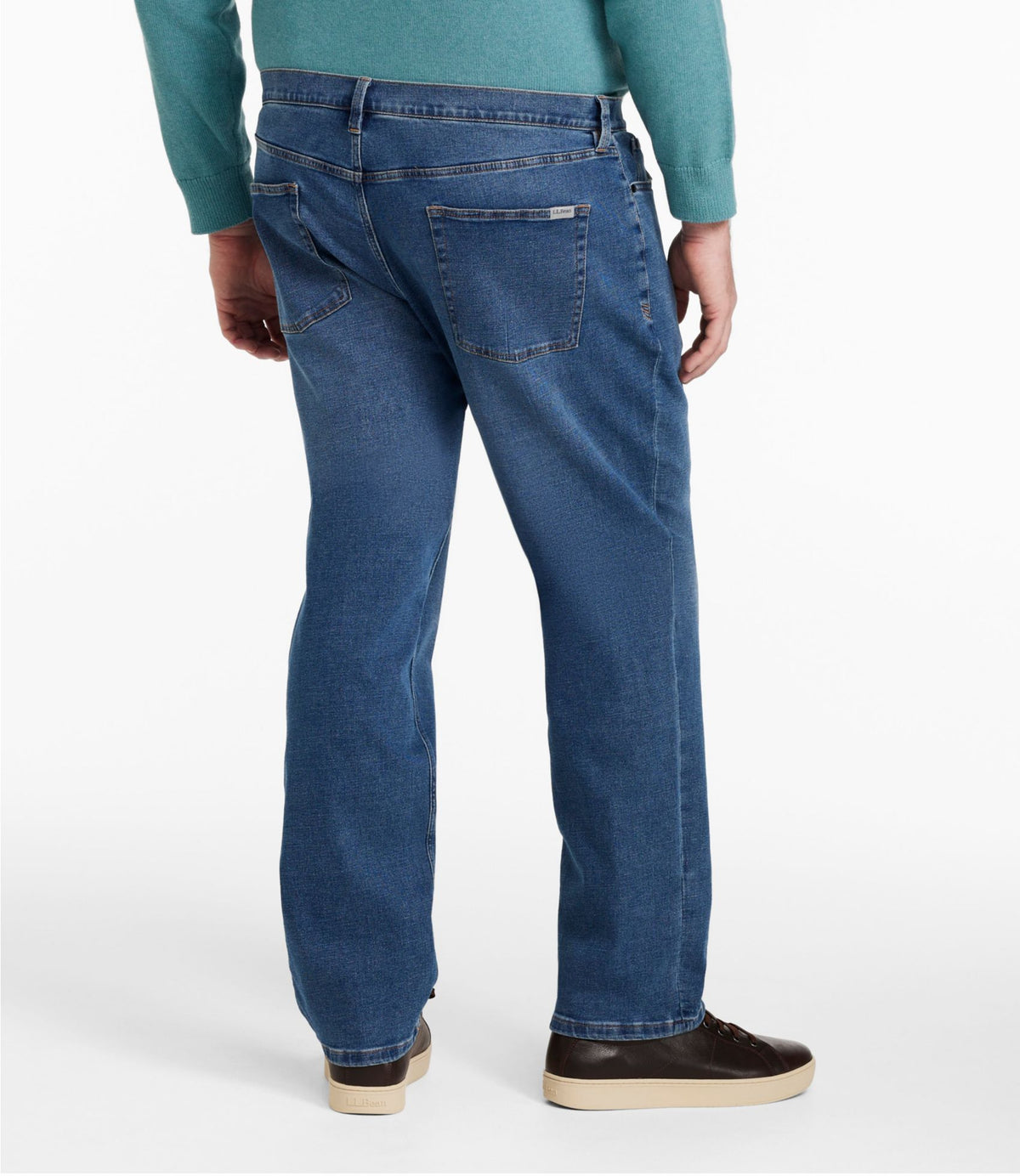 L.L.Bean Men's Comfort Stretch Performance® Jeans, Standard Fit Medium Indigo