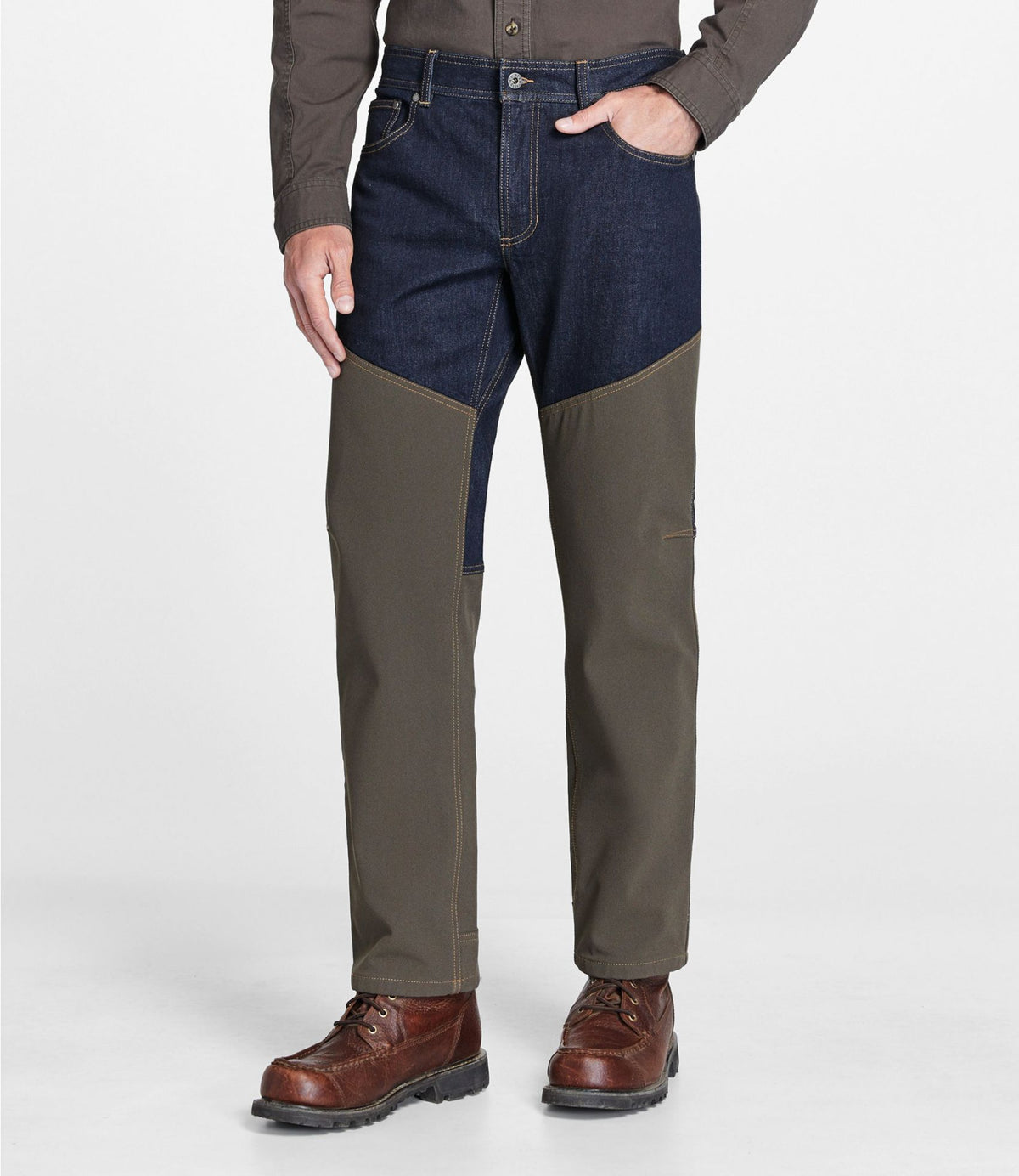 L.L.Bean Men's Stretch Briar Jeans Dark Indigo/Dark Ash