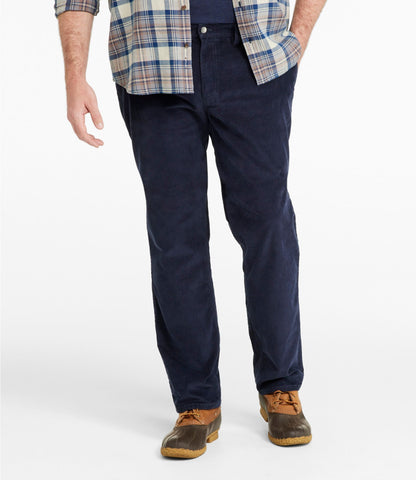 L.L.Bean Men's BeanFlex® Corduroy Pants, Chinos, Standard Fit Dune Brown