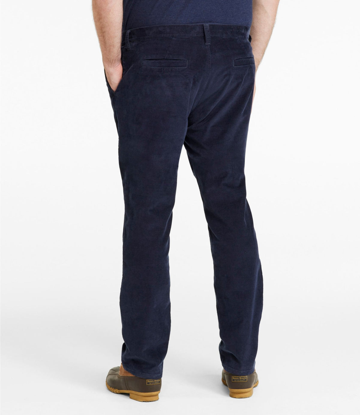 L.L.Bean Men's BeanFlex® Corduroy Pants, Chinos, Standard Fit Dune Brown