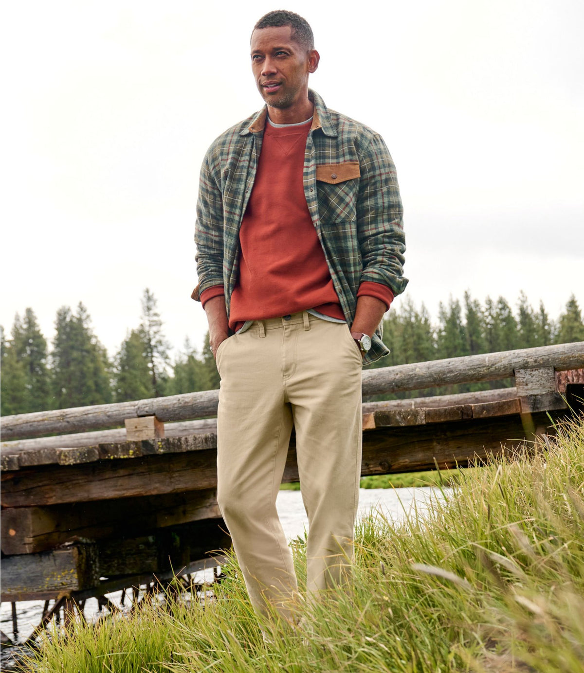 L.L.Bean Men's Field Chinos, Standard Fit Dark Ash