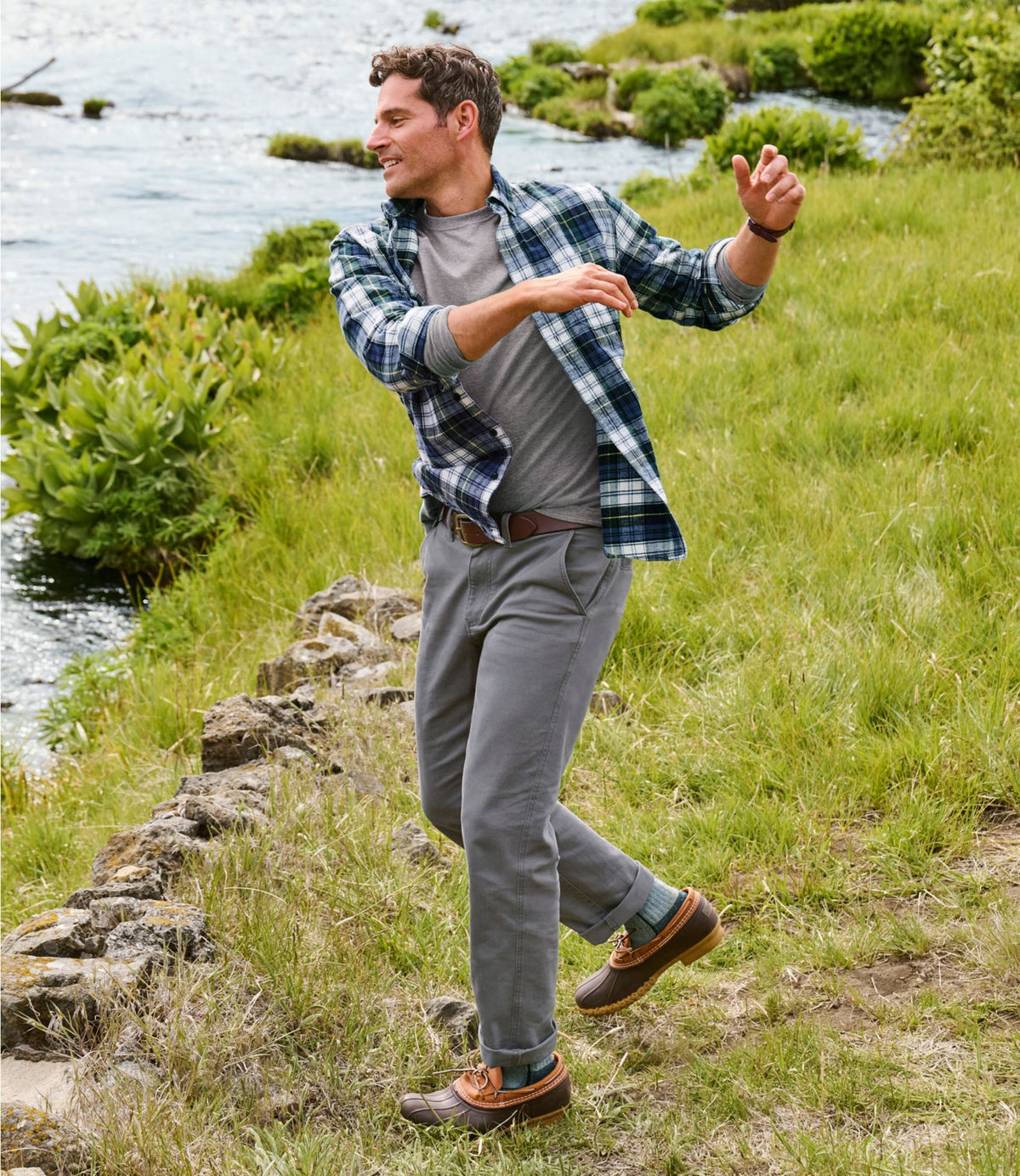 L.L.Bean Men's Field Chinos, Standard Fit Dark Ash