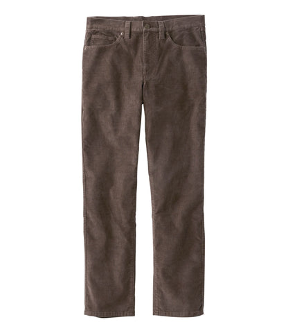 L.L.Bean Men's BeanFlex® Corduroy Pants, Five-Pocket, Standard Fit Dark Cinder
