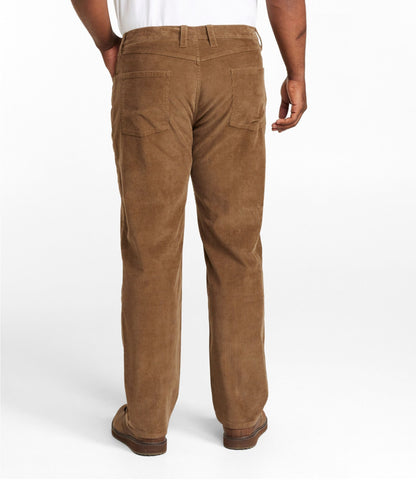 L.L.Bean Men's BeanFlex® Corduroy Pants, Five-Pocket, Standard Fit Dark Cinder