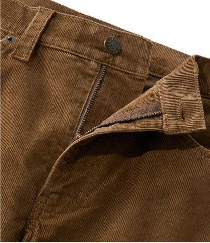L.L.Bean Men's BeanFlex® Corduroy Pants, Five-Pocket, Standard Fit Dark Cinder