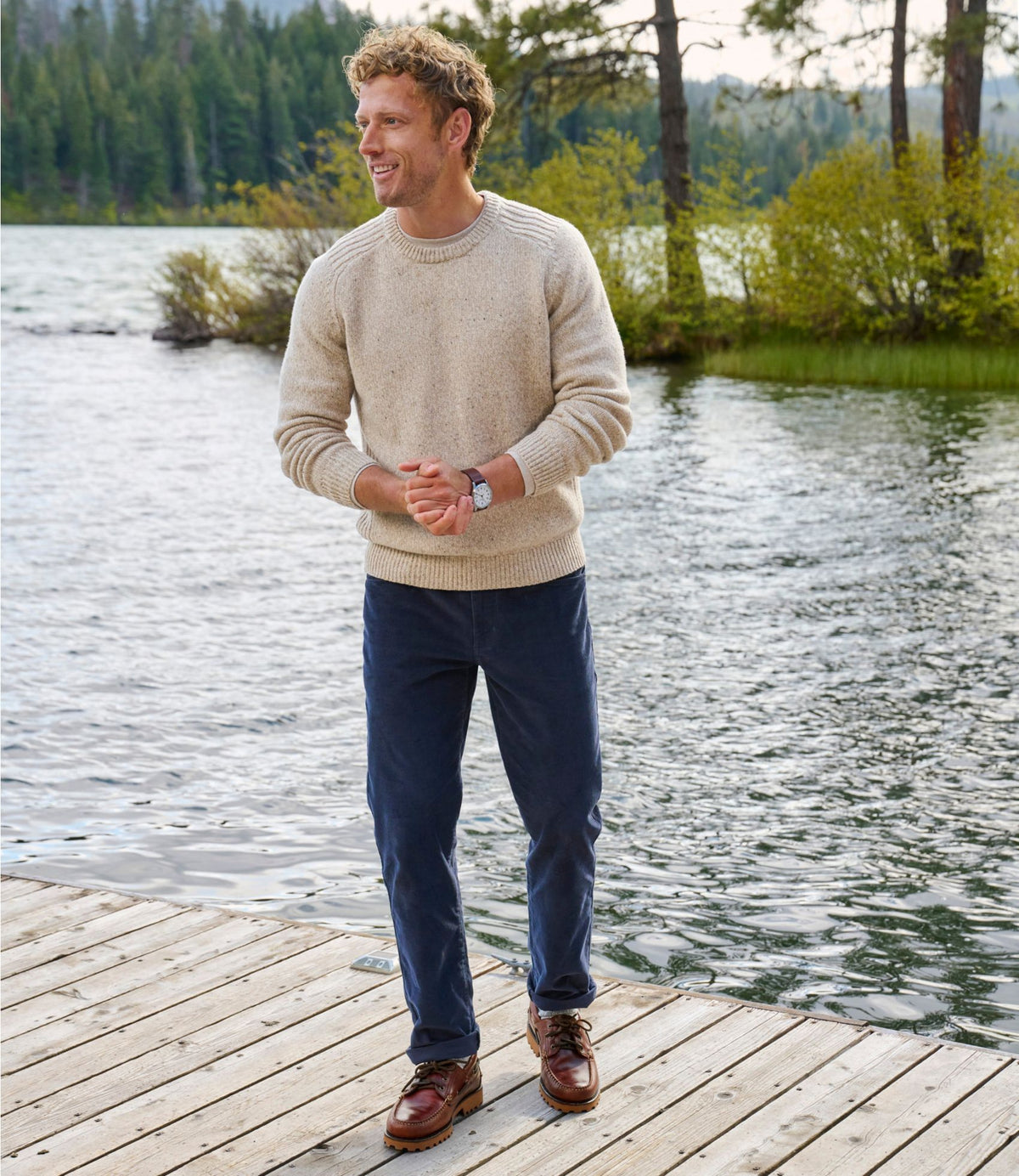L.L.Bean Men's BeanFlex® Corduroy Pants, Five-Pocket, Standard Fit Dark Cinder