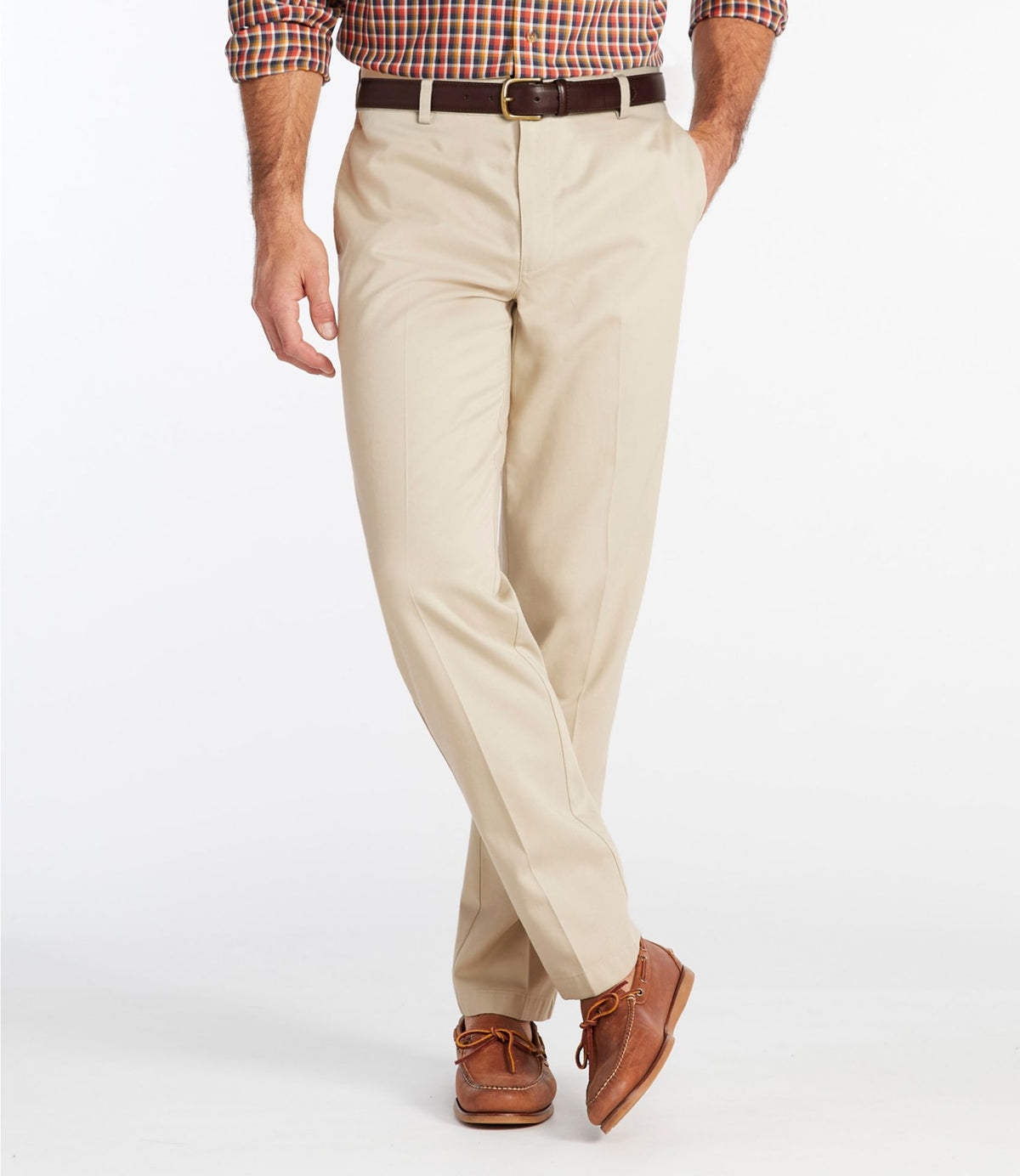 L.L.Bean Men's Wrinkle-Free Double L® Chinos, Classic Fit, Plain Front Carbon Navy