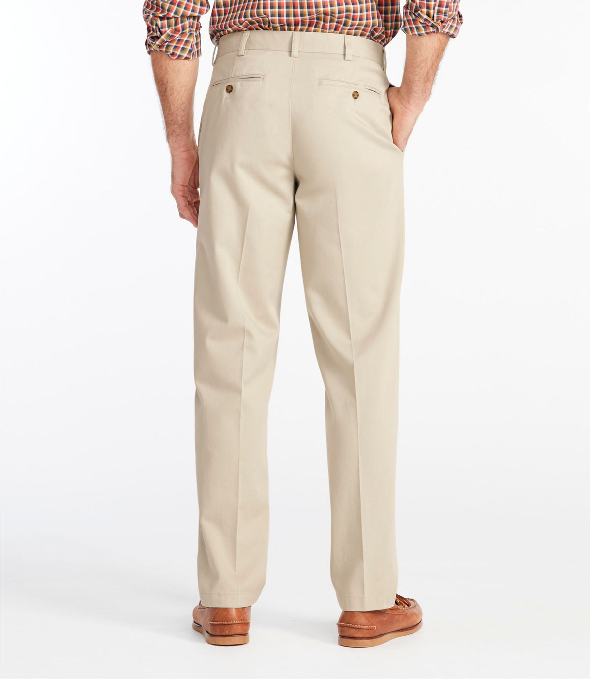 L.L.Bean Men's Wrinkle-Free Double L® Chinos, Classic Fit, Plain Front Carbon Navy