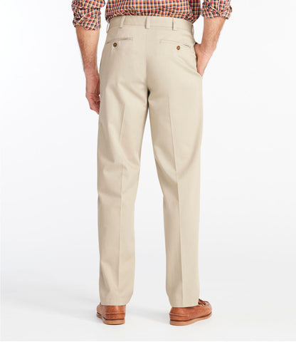 L.L.Bean Men's Wrinkle-Free Double L® Chinos, Classic Fit, Plain Front Carbon Navy