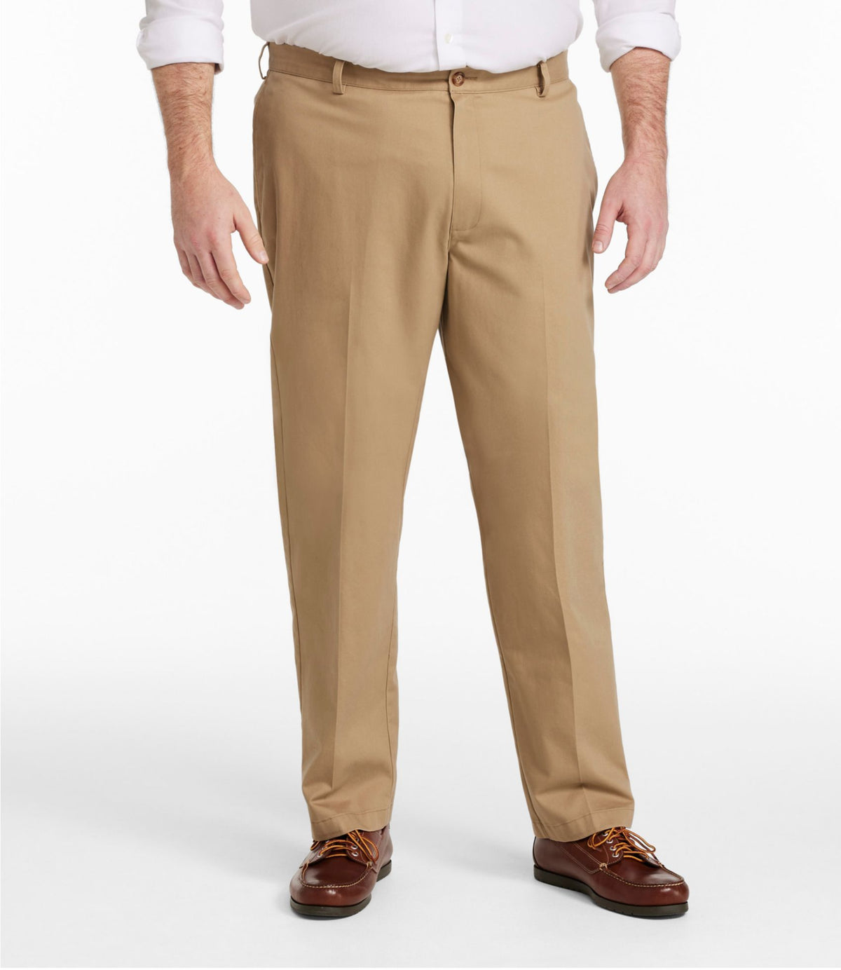 L.L.Bean Men's Wrinkle-Free Double L® Chinos, Classic Fit, Plain Front Carbon Navy
