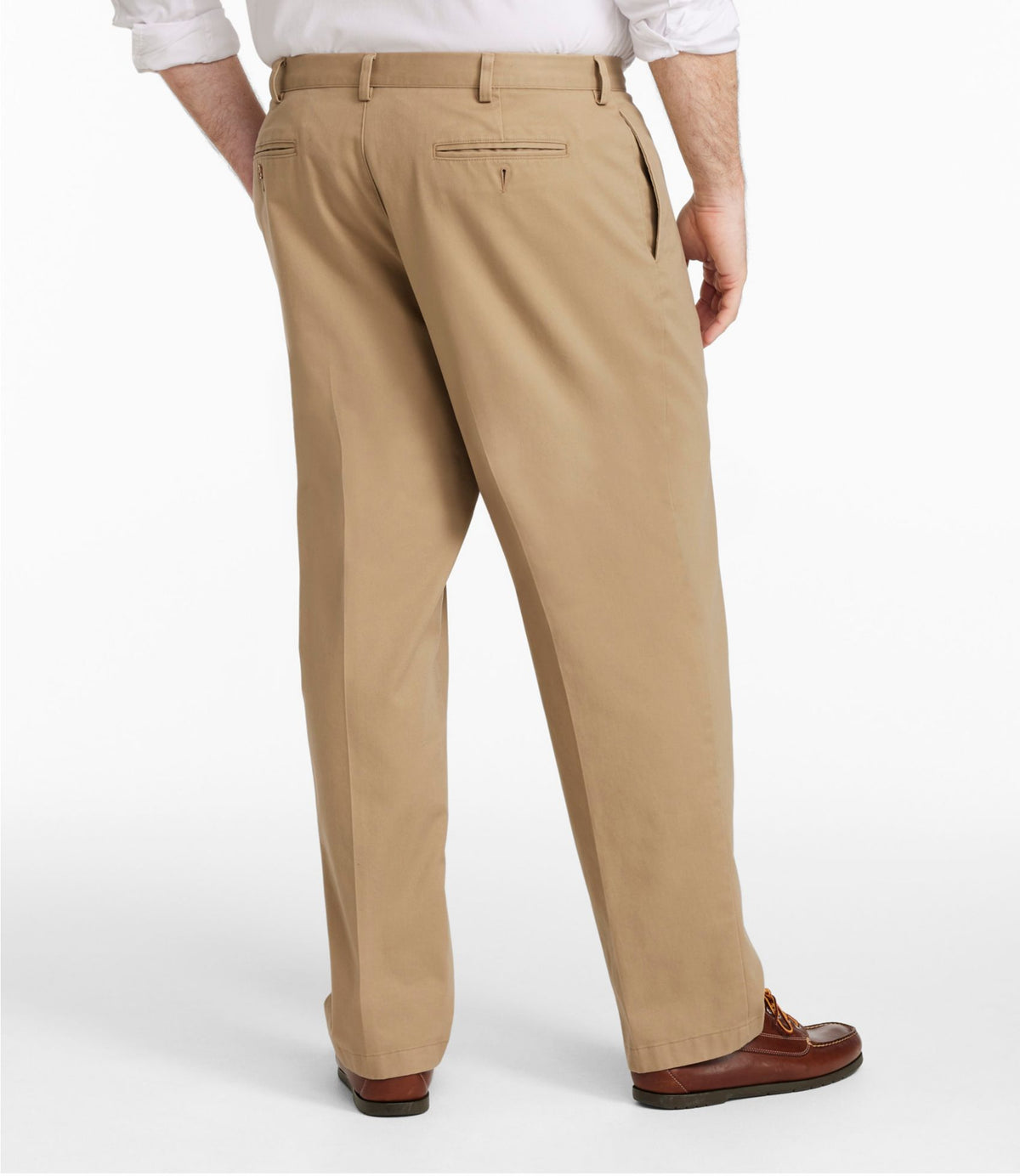 L.L.Bean Men's Wrinkle-Free Double L® Chinos, Classic Fit, Plain Front Carbon Navy