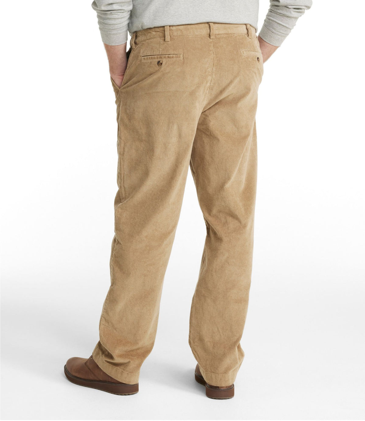 L.L.Bean Men's L.L.Bean Stretch Country Corduroy Pants, Classic Fit Antique Olive