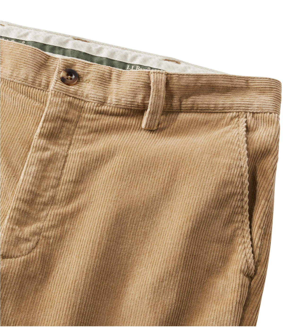 L.L.Bean Men's L.L.Bean Stretch Country Corduroy Pants, Classic Fit Antique Olive