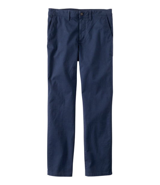 L.L.Bean Men's Sunwashed Khaki Pants, Standard Fit Carbon Navy