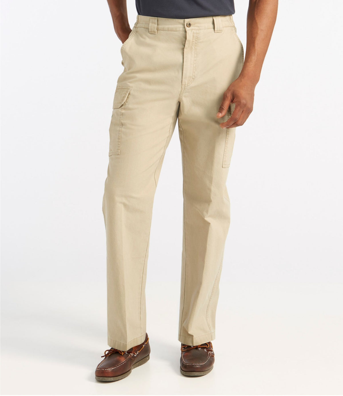 L.L.Bean Men's Tropic-Weight Cargo Pants, Natural Fit, Comfort Waist Dusty Olive