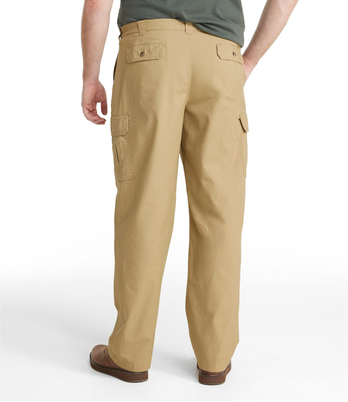 L.L.Bean Men's Tropic-Weight Cargo Pants, Natural Fit, Comfort Waist Dusty Olive