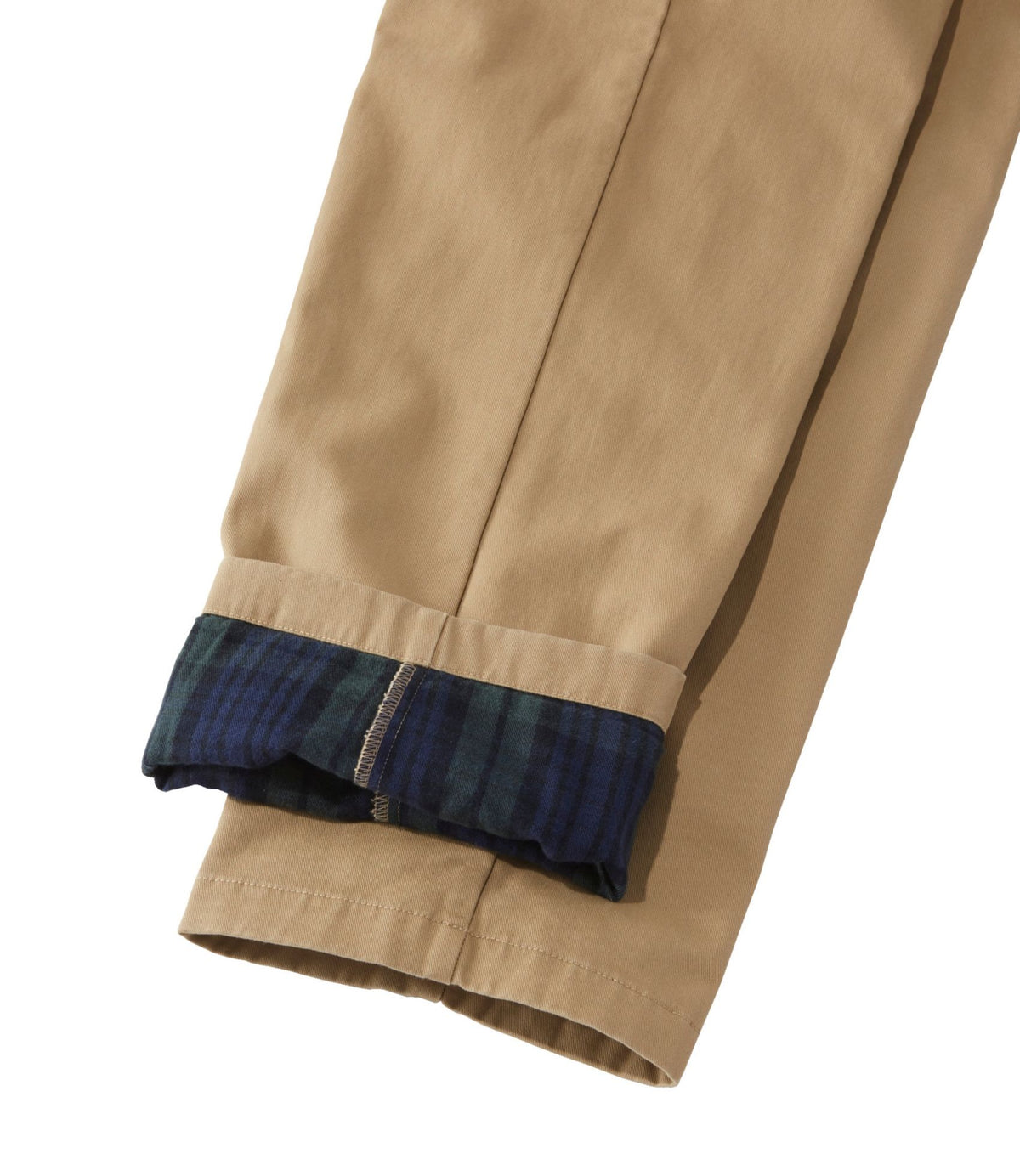 L.L.Bean Men's Double L® Chinos, Natural Fit, Plain Front, Flannel-Lined Dark Khaki