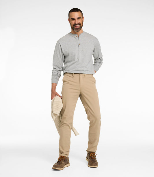 L.L.Bean Men's Comfort Stretch® Chino Pants, Slim Fit Carbon Navy