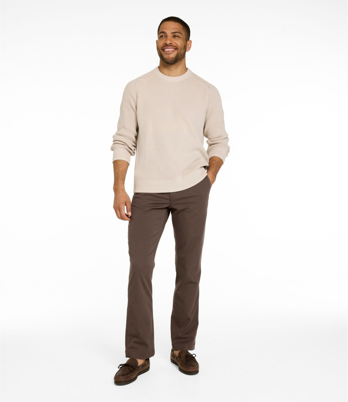 L.L.Bean Men's Comfort Stretch® Chino Pants, Standard Fit Carbon Navy