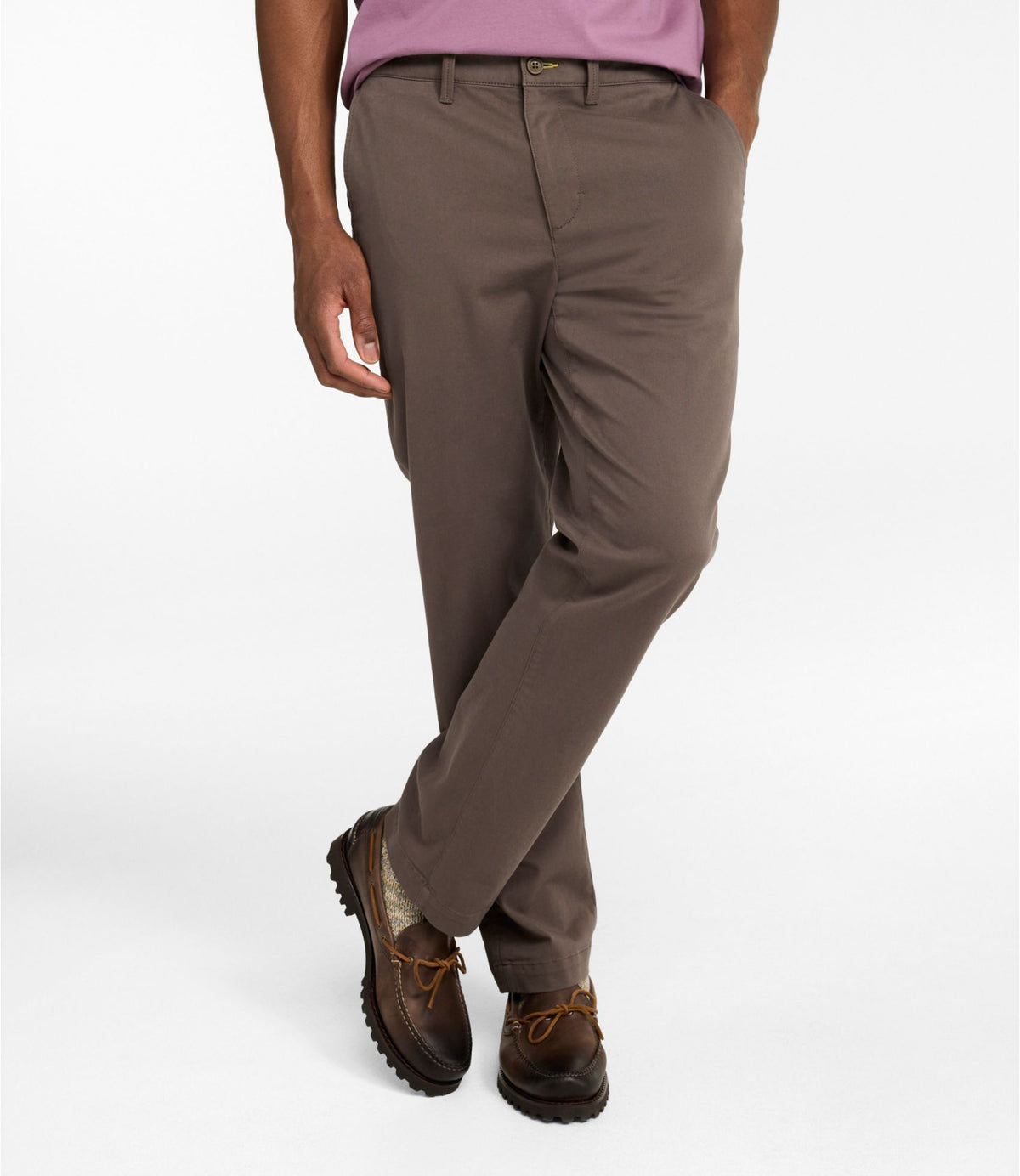 L.L.Bean Men's Comfort Stretch® Chino Pants, Standard Fit Carbon Navy