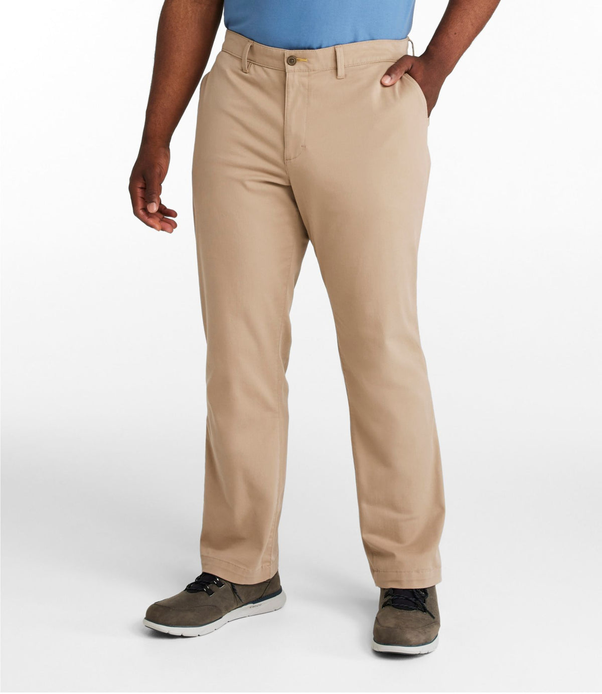 L.L.Bean Men's Comfort Stretch® Chino Pants, Standard Fit Carbon Navy