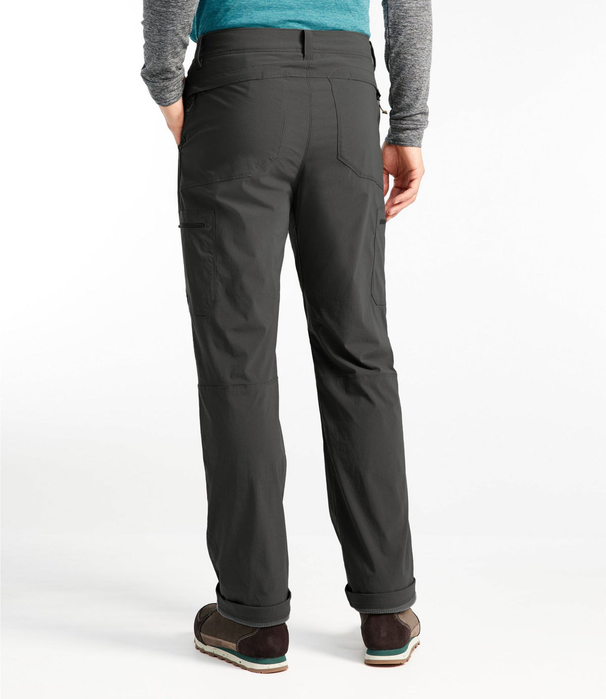 L.L.Bean Men's Cresta Pants, Standard Fit, Fleece-Lined Alloy Gray