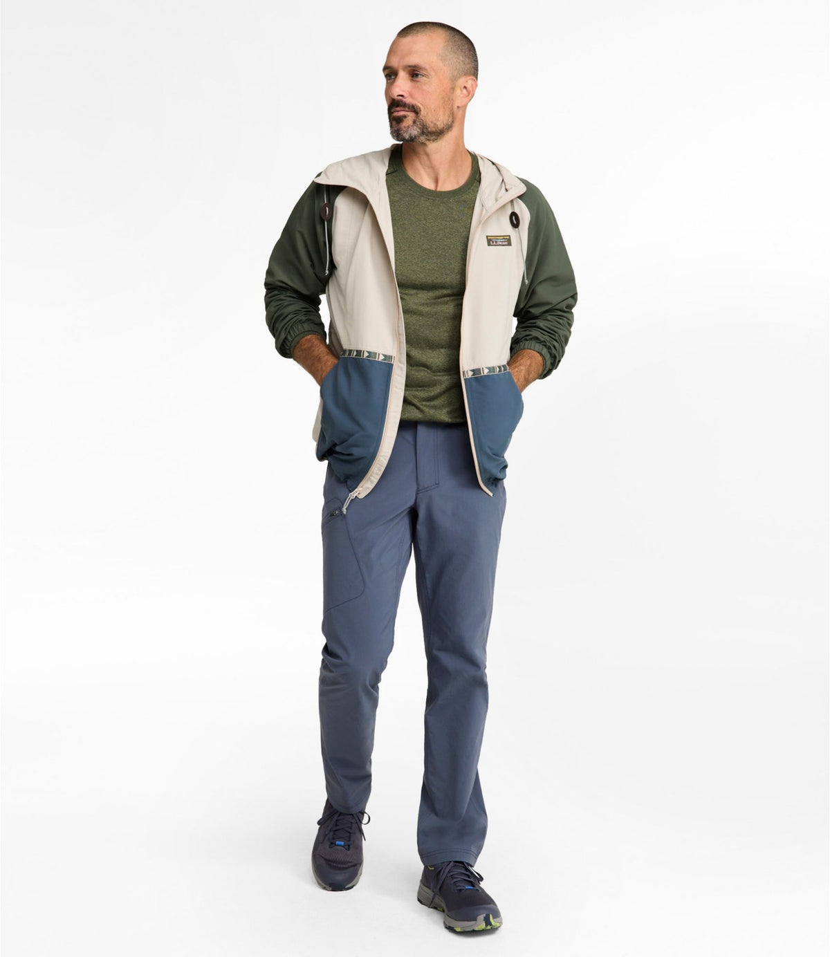 L.L.Bean Men's Water-Resistant Cresta Five-Pocket Pants, Standard Fit Carbon Navy