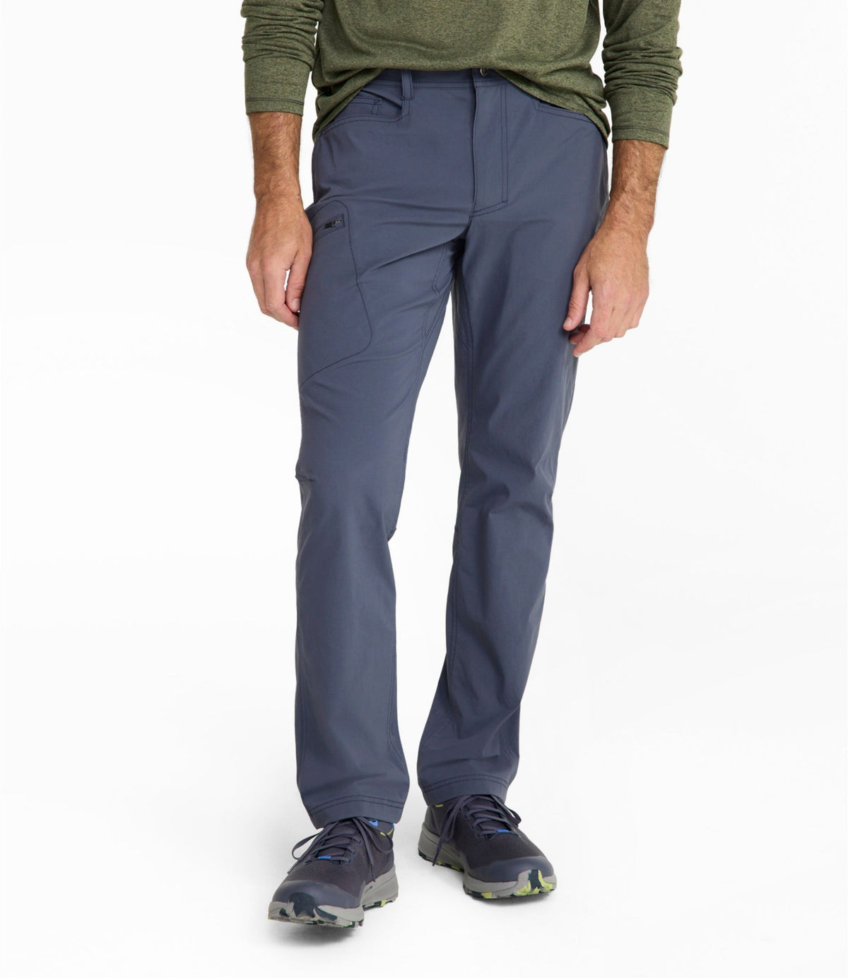 L.L.Bean Men's Water-Resistant Cresta Five-Pocket Pants, Standard Fit Carbon Navy