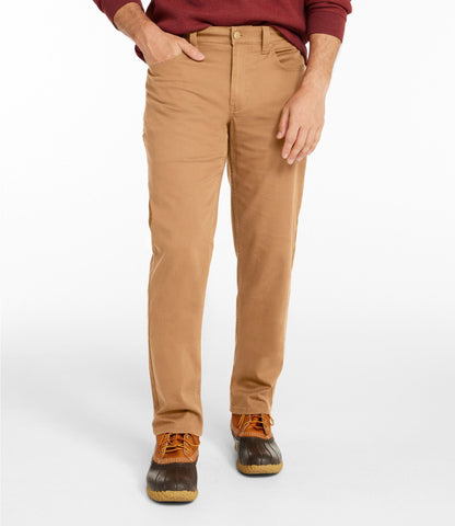 L.L.Bean Men's BeanFlex® Performance Canvas Pants, Five-Pocket, Standard Fit Carbon Navy