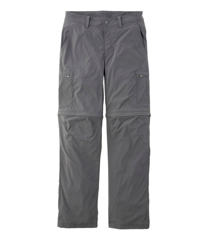 L.L.Bean Men's Water-Resistant Cresta Zip-Off Pants, Standard Fit Alloy Gray