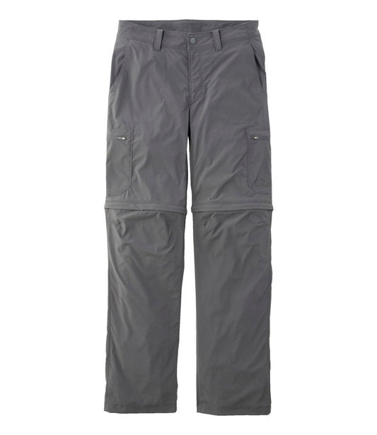 L.L.Bean Men's Water-Resistant Cresta Zip-Off Pants, Standard Fit Alloy Gray