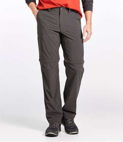 L.L.Bean Men's Water-Resistant Cresta Zip-Off Pants, Standard Fit Alloy Gray