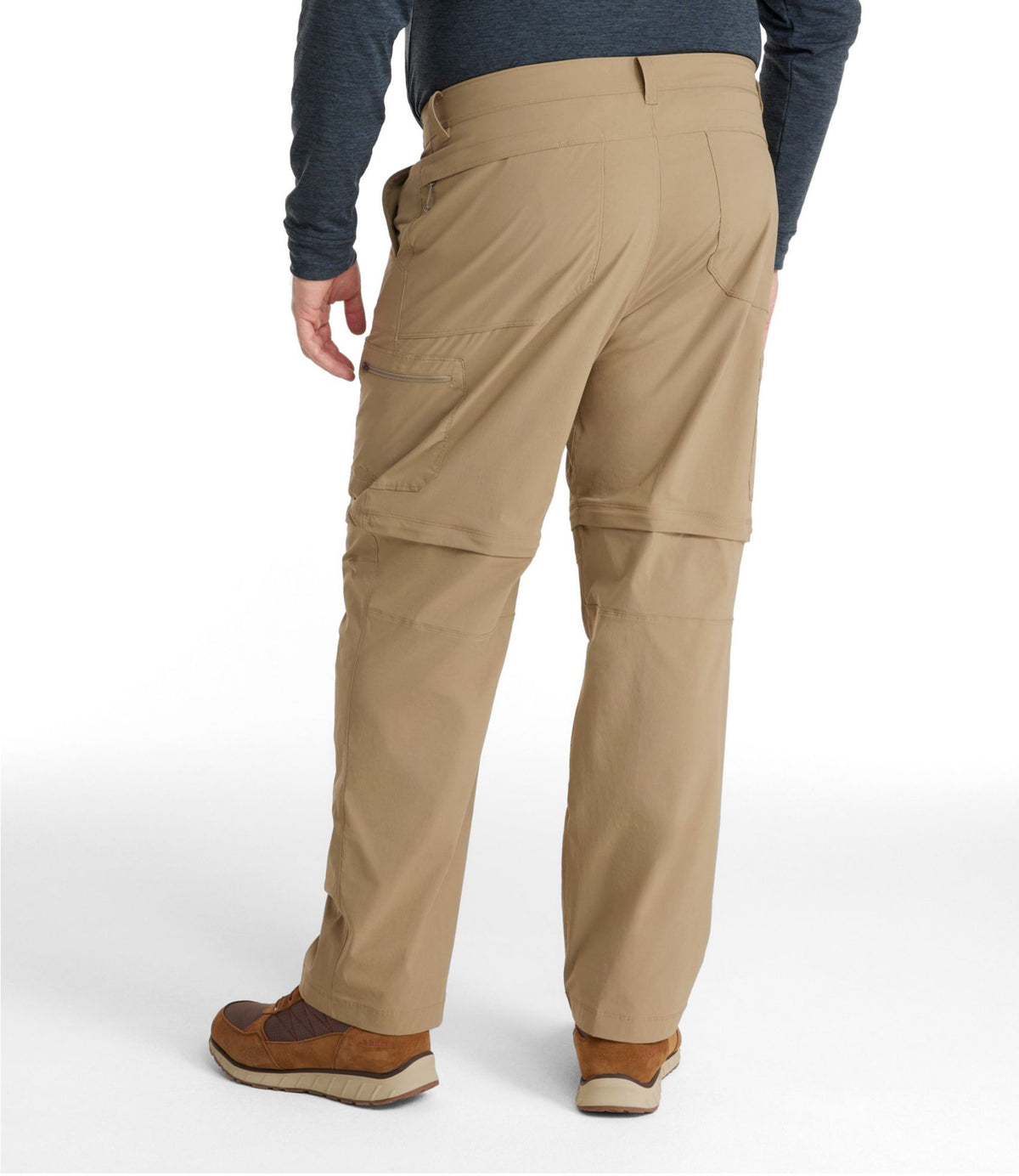 L.L.Bean Men's Water-Resistant Cresta Zip-Off Pants, Standard Fit Alloy Gray