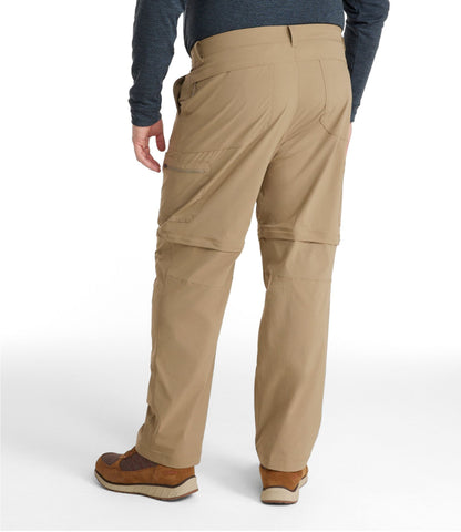 L.L.Bean Men's Water-Resistant Cresta Zip-Off Pants, Standard Fit Alloy Gray