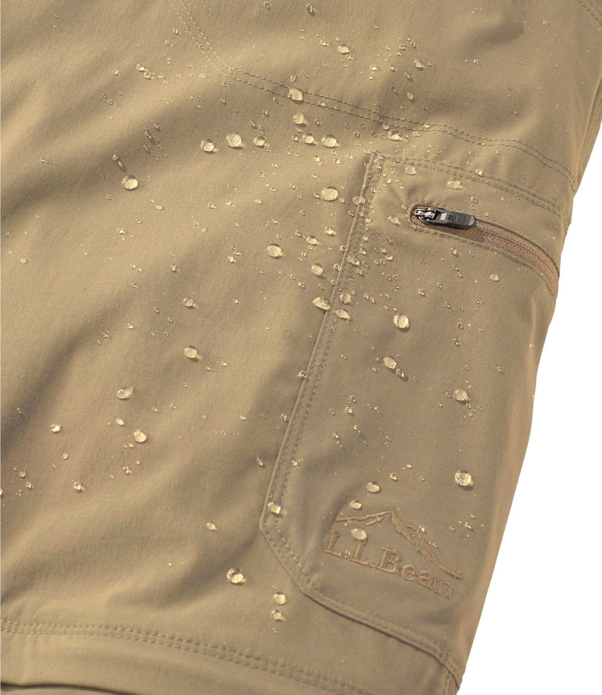 L.L.Bean Men's Water-Resistant Cresta Zip-Off Pants, Standard Fit Alloy Gray