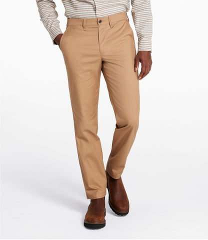 L.L.Bean Men's Comfort Stretch Performance® Chinos, Standard Athletic Fit Heritage Khaki