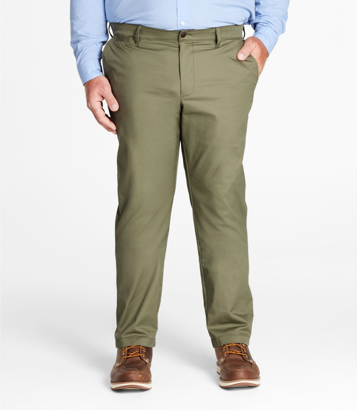 L.L.Bean Men's Comfort Stretch Performance® Chinos, Standard Athletic Fit Heritage Khaki
